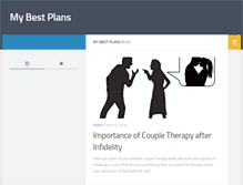 Tablet Screenshot of mybestplans.com